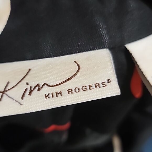 Kim Roger Black Multicolored Jacket Sz Large - Picture 7 of 7